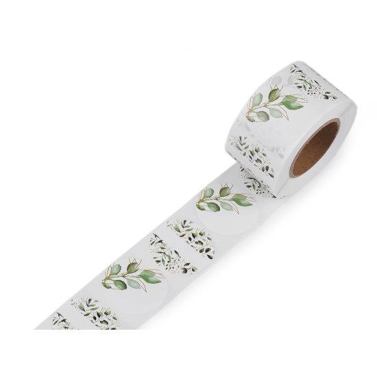 Autocolante din hârtie ø38 mm - Roz pudrat (12 Role) Autocolante din hârtie ø38 mm - Roz pudrat (12 Role)