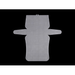 Plasa din plastic broderie / grilă pentru geantă - Alb (1 Bucată)