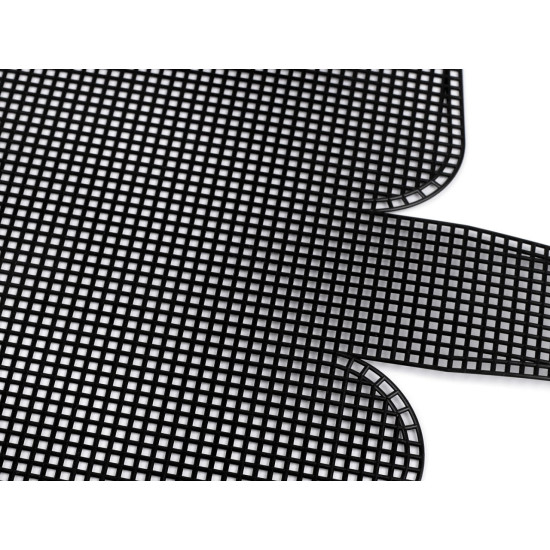 Plasa din plastic broderie / grilă pentru geantă - Alb (1 Bucată)
