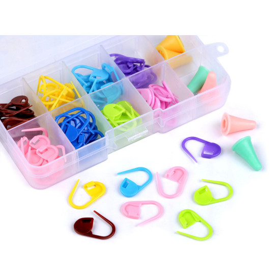 Set de accesorii pentru tricotat/croșetat în cutie - Conform imaginii (4 Seturi) Set de accesorii pentru tricotat/croșetat în cutie - Conform imaginii (4 Seturi)