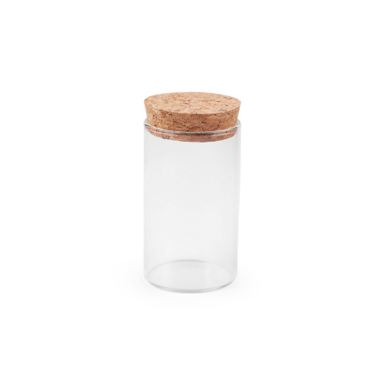Sticluță cu dop de plută - Transparent (4 Fiole) Sticluță cu dop de plută - Transparent (4 Fiole)