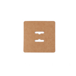 Eticheta din hârtie natural 10x10 cm - Maro natural (100 Bucăți)