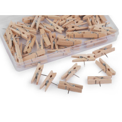 Clesti cu cui 7x35 mm - Natural deschis (1 Cutie)