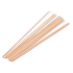 Bețe din lemn pentru macrame 30,5 cm - Natural deschis (12 Bucăți)