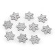 Fulg de zapada din lemn cu sclipici pentru agățat ø41 mm - Argintiu (10 Bucăți) Fulg de zapada din lemn cu sclipici pentru agățat ø41 mm - Argintiu (10 Bucăți)
