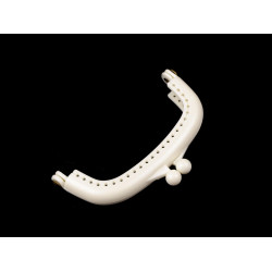 Rama din plastic pentru genti 9x7,3 cm - Alb lăptos (1 Bucată)