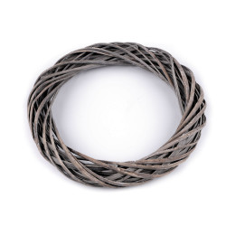 Coroană de răchită ø30 cm - Taupe (1 Bucată)