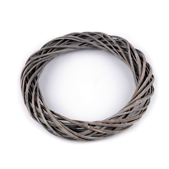 Coroană de răchită ø30 cm - Taupe (3 Bucăți)