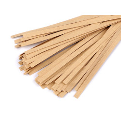 Sârmă de legare în hârtie lungime 10 cm - Maro natural (1 Sac)