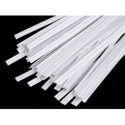 Sârmă de legare în hârtie lungime 10 cm - Alb (1 Sac)