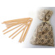 Sârmă de legare în hârtie lungime 10 cm - Alb (1 Sac)