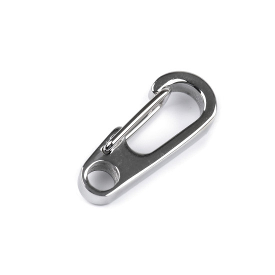 Carabină din oțel inoxidabil 3; 4 mm - Platinum (1 Bucată)