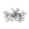Inel dublu zale din otel inoxidabil ø6 mm - Platinum (10 Grame)