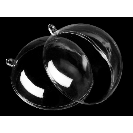 Glob din plastic din două părți ø12 cm - Transparent (6 Bucăți) Glob din plastic din două părți ø12 cm - Transparent (6 Bucăți)