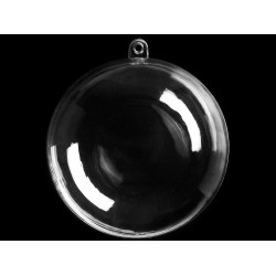 Glob din plastic din două părți ø12 cm - Transparent (36 Bucăți)