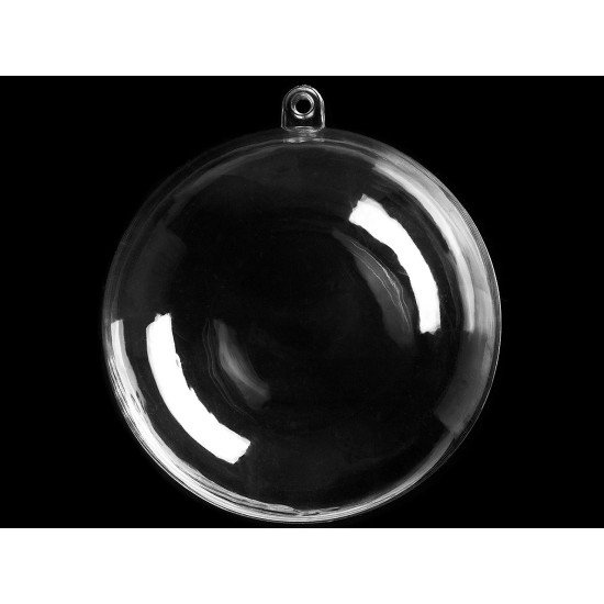 Glob din plastic din două părți ø12 cm - Transparent (6 Bucăți) Glob din plastic din două părți ø12 cm - Transparent (6 Bucăți)