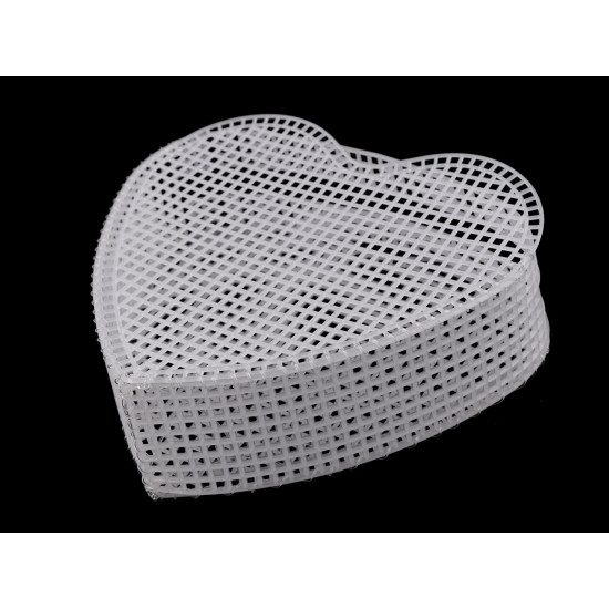 Plasă din plastic / grilă pentru posetă inimă - Alb (7 Seturi) Plasă din plastic / grilă pentru posetă inimă - Alb (7 Seturi)