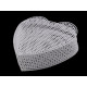 Plasă din plastic / grilă pentru posetă inimă - Alb (7 Seturi) Plasă din plastic / grilă pentru posetă inimă - Alb (7 Seturi)