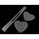 Plasă din plastic / grilă pentru posetă inimă - Alb (7 Seturi) Plasă din plastic / grilă pentru posetă inimă - Alb (7 Seturi)