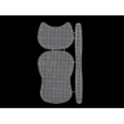 Plasă din plastic / grilă pentru geantă de mână - Alb (1 Bucată)