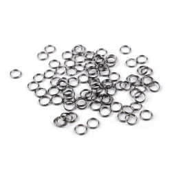 Inele chei ø8 mm - Nichel negru (20 Grame)