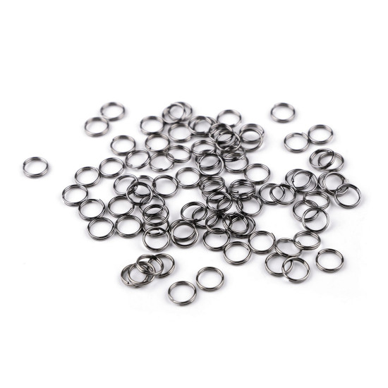 Inele chei ø8 mm - Nichel negru (20 Grame) Inele chei ø8 mm - Nichel negru (20 Grame)