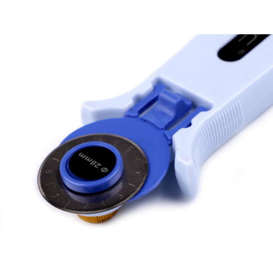 Cutit rotativ ø28 mm - Bleu gheață (1 Bucată) Cutit rotativ ø28 mm - Bleu gheață (1 Bucată)