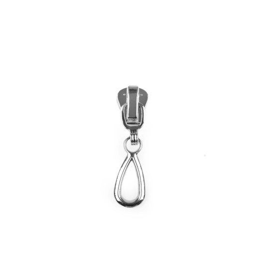 Cursor pentru fermoare plastic nr 3 - Nichel (10 Bucăți) Cursor pentru fermoare plastic nr 3 - Nichel (10 Bucăți)