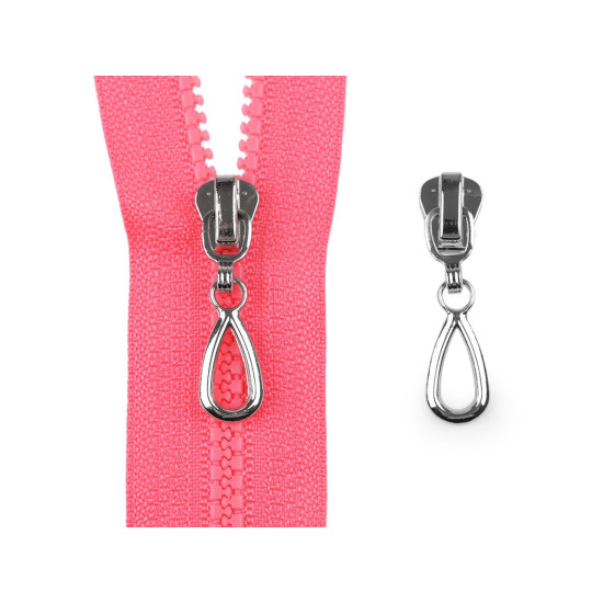 Cursor pentru fermoare plastic nr 3 - Nichel (10 Bucăți) Cursor pentru fermoare plastic nr 3 - Nichel (10 Bucăți)
