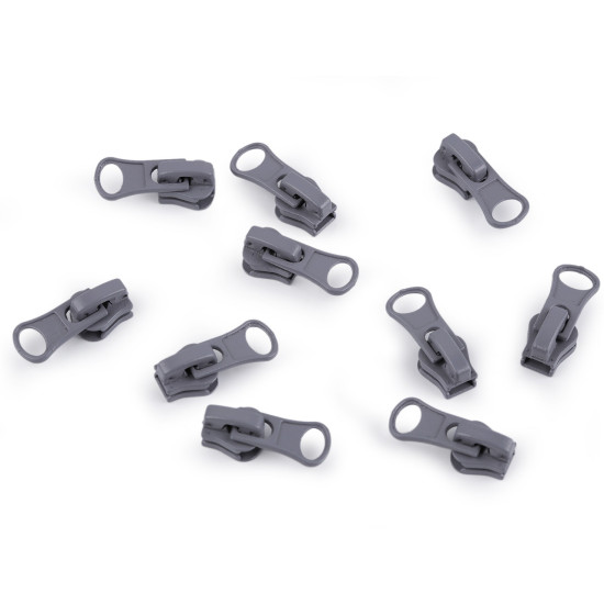 Coursor pentru fermoare plastic nr 3 - Gri neutral (50 Bucăți) Coursor pentru fermoare plastic nr 3 - Gri neutral (50 Bucăți)