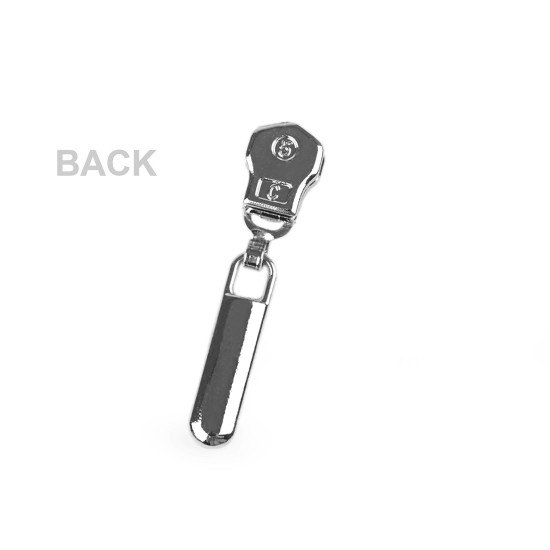 Cursor pentru fermoare metalice nr 5 - Nichel (10 Bucăți) Cursor pentru fermoare metalice nr 5 - Nichel (10 Bucăți)