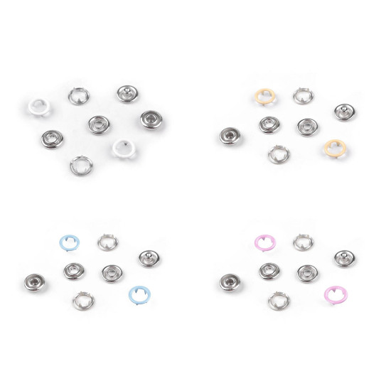 Capse metalice roland baby ø10 mm - Alb (2000 Seturi)