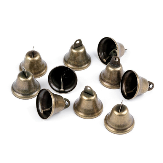 Clopotel metalic ø30 mm - Alamă antică (10 Bucăți)