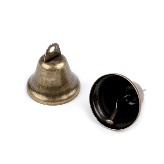 Clopotel metalic ø30 mm - Alamă antică (10 Bucăți)