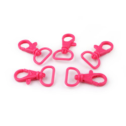 Carabina plastic 17 mm - Roz (5 Bucăți)