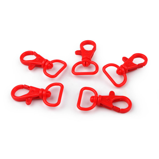 Carabina plastic 17 mm - Negru (5 Bucăți)