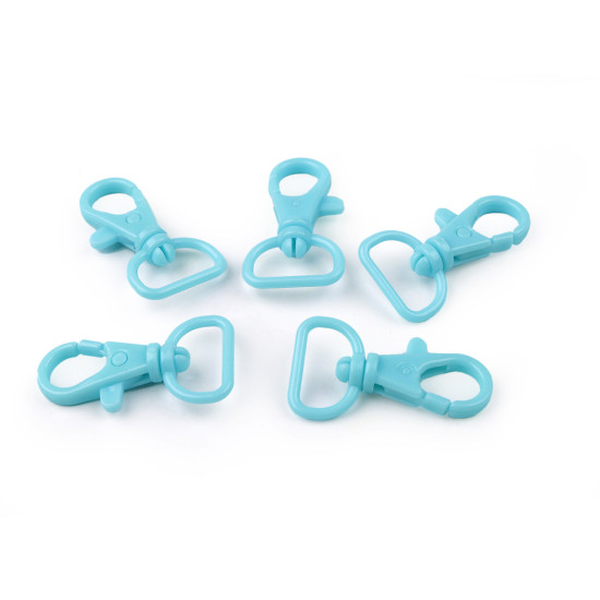 Carabina plastic 17 mm - Negru (5 Bucăți)