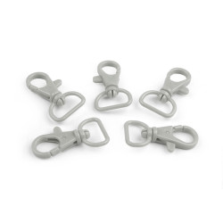 Carabina plastic 17 mm - Gri deschis (5 Bucăți)