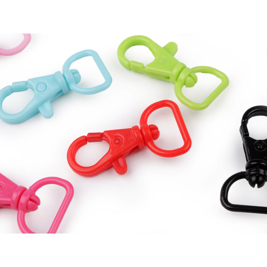 Carabina plastic 17 mm - Negru (5 Bucăți)