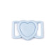 Închizătoare sutien 20 mm - Transparent (2 Perechi)