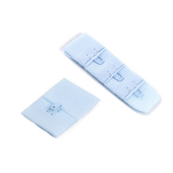 Extensie sutien, lațime 20 mm - Albastru deschis (100 Perechi)
