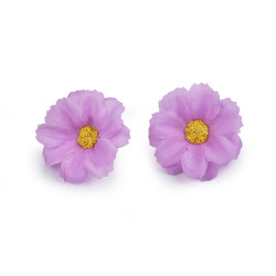Floare artificiala ø3,5 cm - Mov deschis (12 Bucăți)