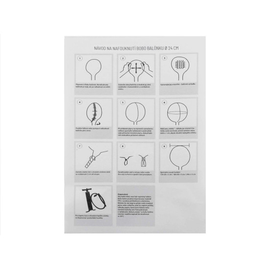 Balon bobo ø24 cm - Transparent (5 Bucăți) Balon bobo ø24 cm - Transparent (5 Bucăți)