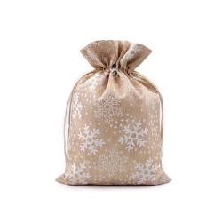Saculet cadou brocart 20x30 cm - Auriu (1 Bucată)