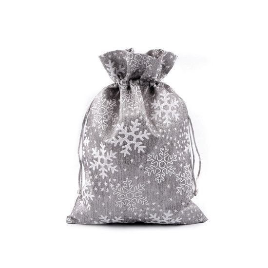Saculet cadou brocart 20x30 cm - Auriu (10 Bucăți)