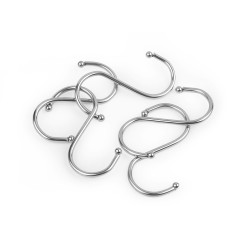 Cârlig metalic 7 cm - Nichel (20 Bucăți)