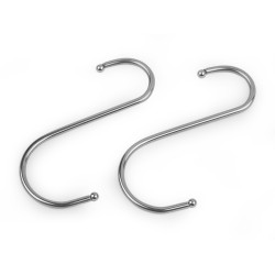 Carlig metalic 10 cm - Nichel (20 Bucăți)