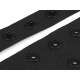 Bandă cu capse pentru confecții textile / body, lățime 42 mm - Negru (1 Metru) Bandă cu capse pentru confecții textile / body, lățime 42 mm - Negru (1 Metru)