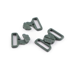 Închizătoare sutien latime 17 mm - Verde sticlă (100 Perechi)