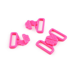 Închizătoare sutien latime 17 mm - Roz neon (100 Perechi)